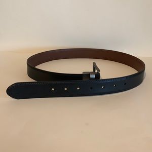 New Men’s Dickies Leather Belt Reversible Black/Brown Size 34 Waist